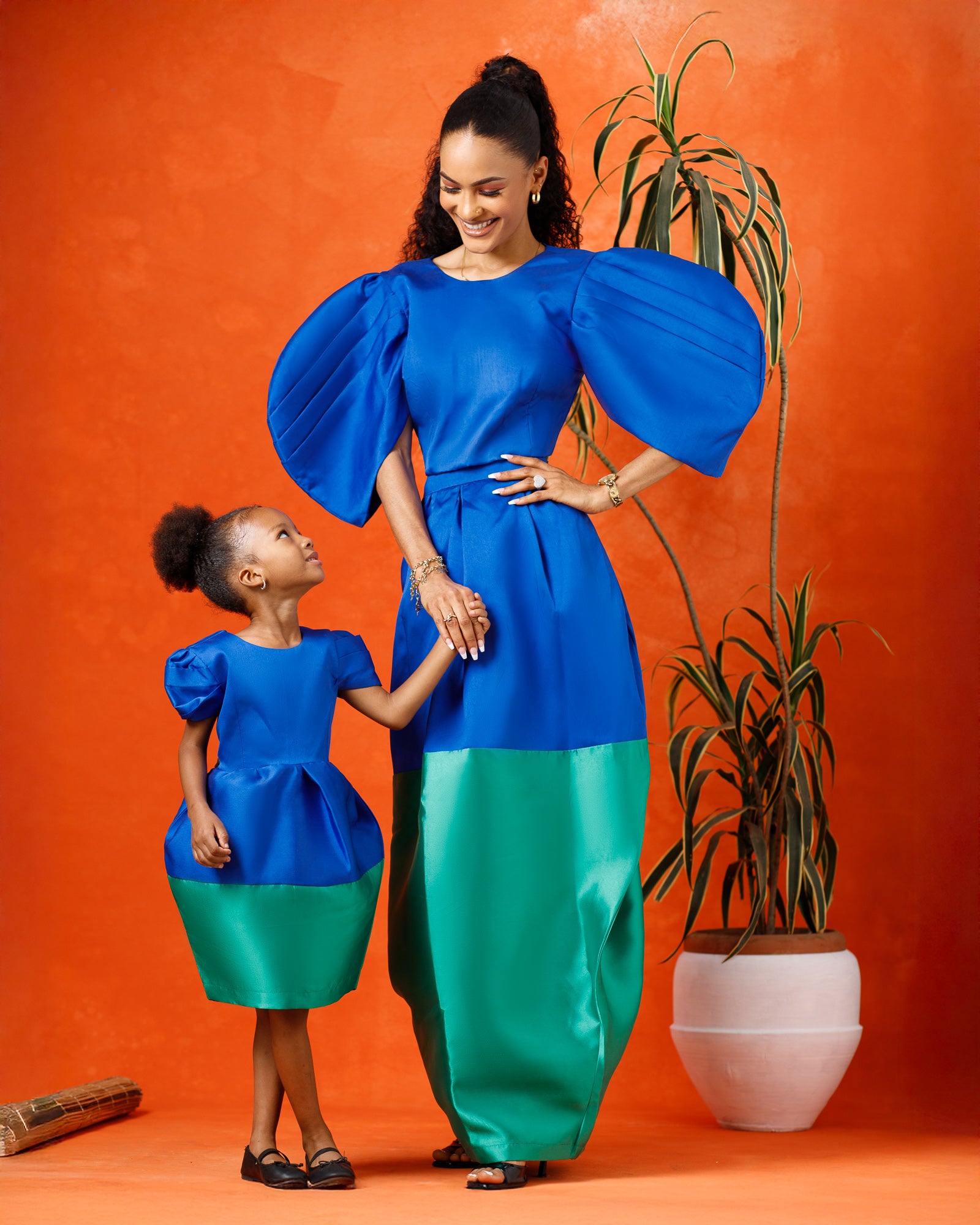 Mini Aelia Dress - Blue/Green  Amy'Ok