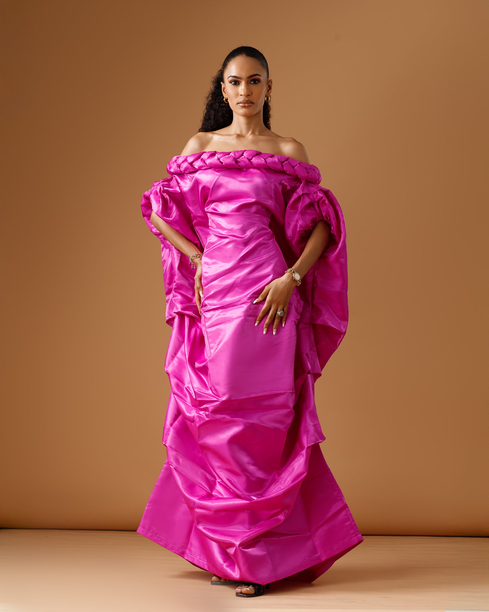 magenta off the shoulder dress Juno Off-the-Shoulder Maxi (Magenta) – Amy'Ok