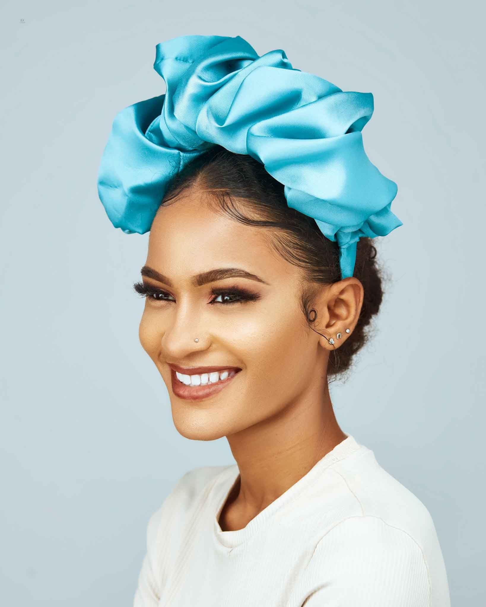 Sparkling Aquamarine Bow  Headband Aquamarine Hair Bow - Etsy main image 2